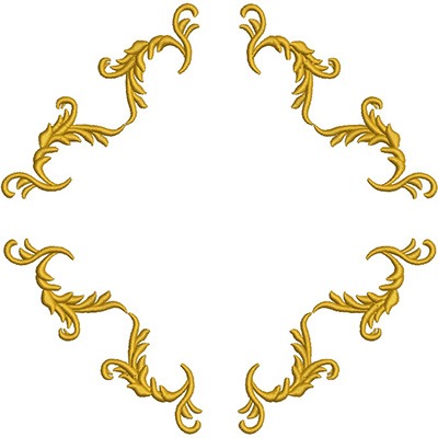 Matriz de matriz Matriz De Bordado Moldura Provençal 103